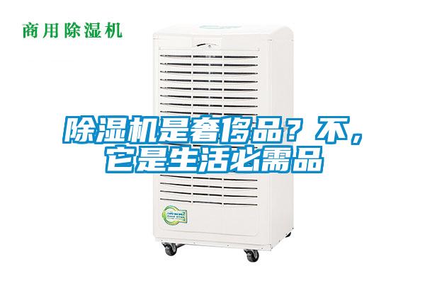 除濕機是奢侈品？不，它是生活必需品