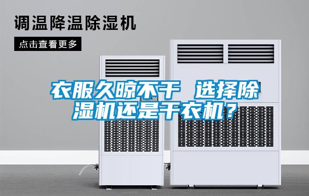 衣服久晾不干 選擇除濕機還是干衣機？