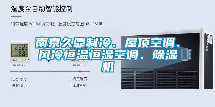 南京久鼎制冷、屋頂空調、風冷恒溫恒濕空調、除濕機