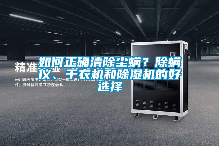 如何正確清除塵螨？除螨儀、干衣機和除濕機的好選擇